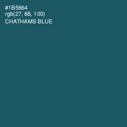 #1B5864 - Chathams Blue Color Image
